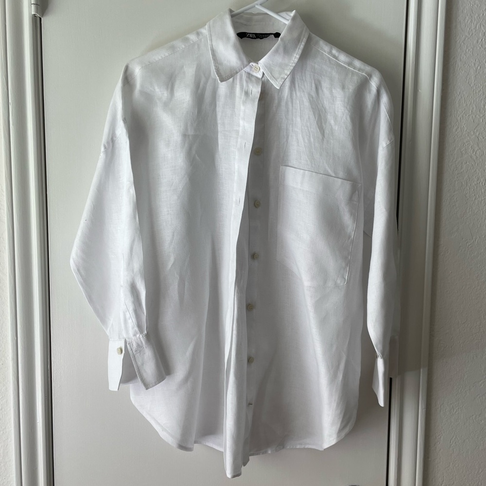 Zara Linen Blouse